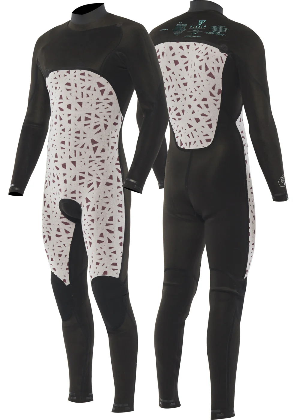 7 Seas 3-2 Full Chest Zip Wetsuit - Terracotta - Image 4