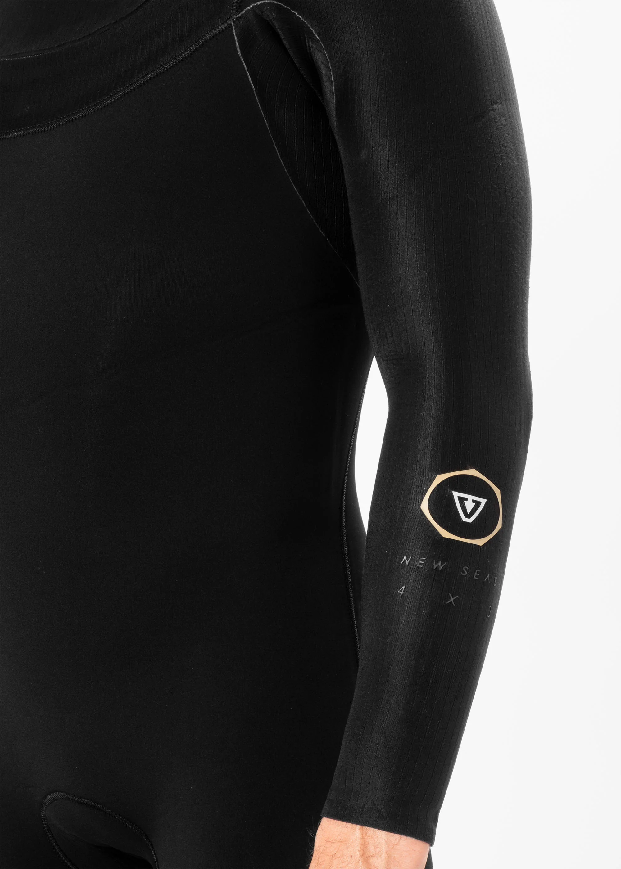 New Seas 4-3 U-Zip Wetsuit - Black - Image 7